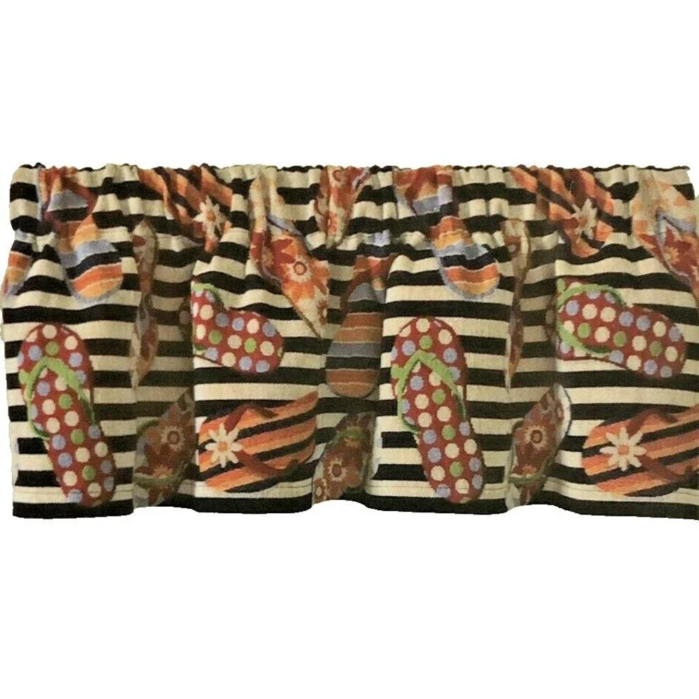 Flip Flop Tapestry Window Valance 54x15